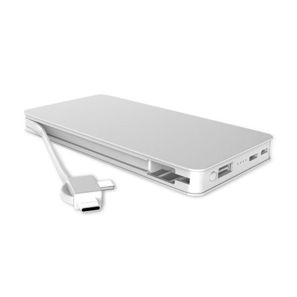 Trio Power Bank Wireless Charging Pad with 3-in-1 Cable Thumbnail