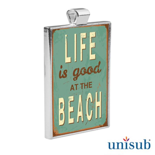 Large Rectangle Unisub Bezel Jewelry Pendant Thumbnail